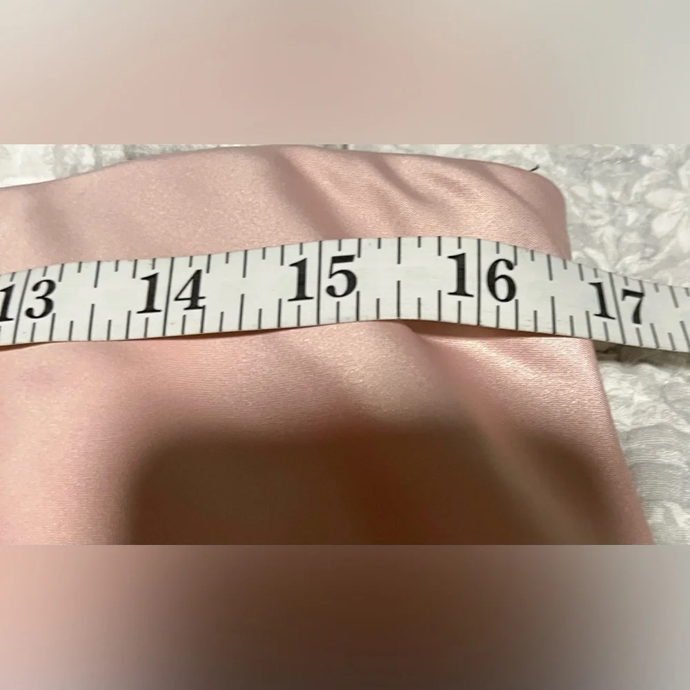 Aleeza Paris Dusty Pink Motif Satin Slip Skirt - Picture 10 of 15